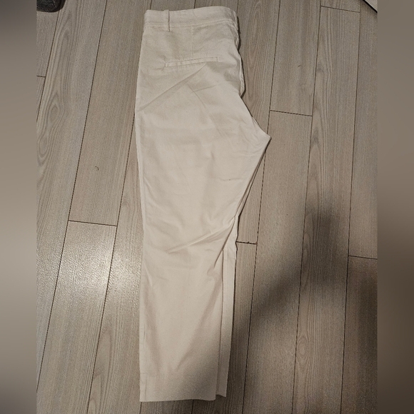 Womens white pants Pullover stretchy waist H&M plus size sz 18 - Picture 2 of 7